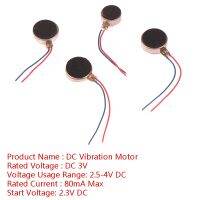 10PCS Micro DC Vibration Motor DC 3V 80MA Flat Vibrating Moteur Button Motors For Phone Coin