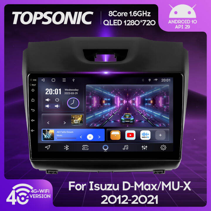 TopSonic 9inch Android 8Core 1280*720 QLED Screen Car Raido Audio Video ...