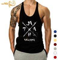 COD SDFGDERGRER [GYMen] Active Wear Sando for Men Cotton Mens Printed Tshirt Muscle Tee Top High Quality Drifit Breathable Hiphop Assorted Colors Round Neck Gym Pajama Sports Fitness Workout Beach Casual Hiking Cycling Training Running Outdoor Basketball