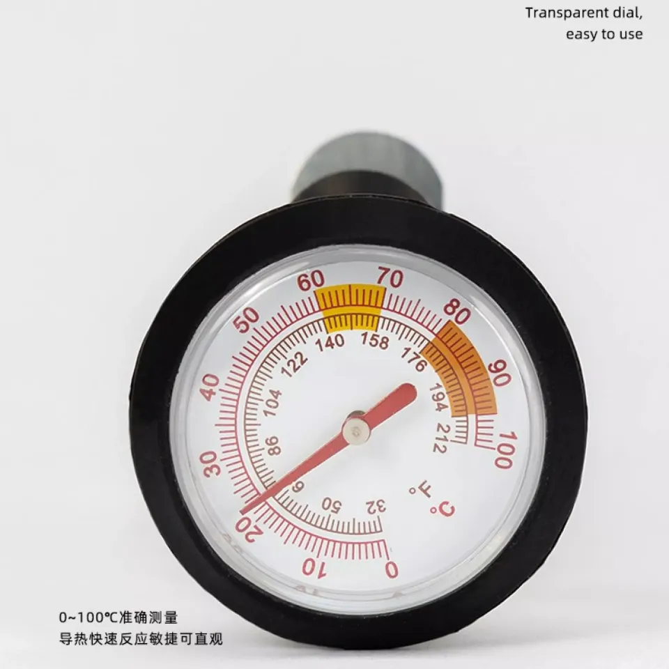 Stainless Steel Milk Frothing Thermometer Coffee Temperature Monitor  0℃~100℃/32℉~212℉ for Froth Chocolate Cappuccino Food - AliExpress