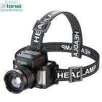 ไฟหน้า Led แบบพกพา90องศาปรับ Super Bright Ipx4กันน้ำ Telescopic Zoom ไฟฉาย