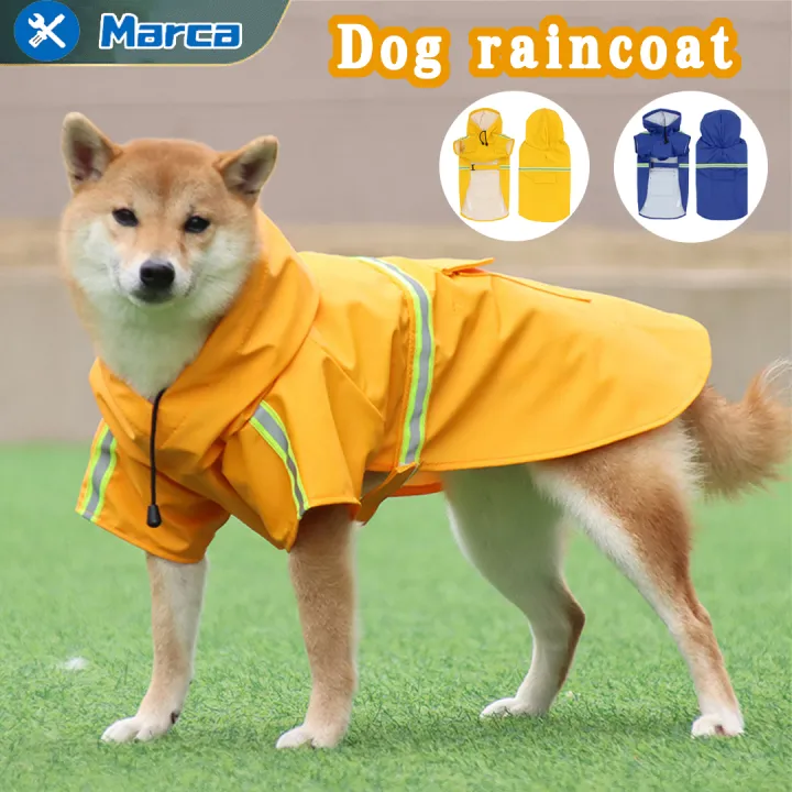 เสื้อกันฝนสัตว์เลี้ยง ชุดกันฝนสุนัข เสื้อกันฝน กันน้ํา ชุดกันฝนแมว ชุดกันฝนสัตว์เลี้ยง Dog raincoat