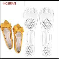 KONSIRAN 1 Pairs การดูแลเท้า แผ่นรองรองเท้าแบบซ่อน ซิลิกอน แผ่นรองรองเท้า ที่ใส่ส้นสูง ทนทานต่อการใช้งาน แผ่นรองฝ่าเท้า สำหรับผู้หญิง