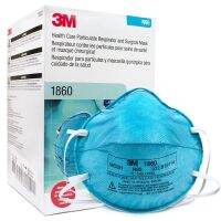 3M™ 1860 หน้ากากสำหรับบุคลากรทางการแพทย์, N95, 20 ชิ้น/กล่อง