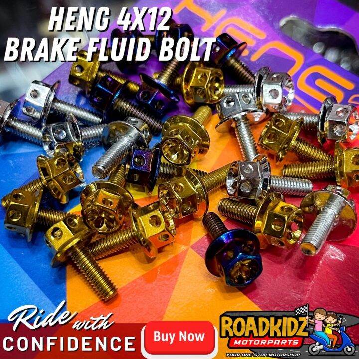 HENG BRAKE FLUID CAP BOLT (4x12) Lazada PH
