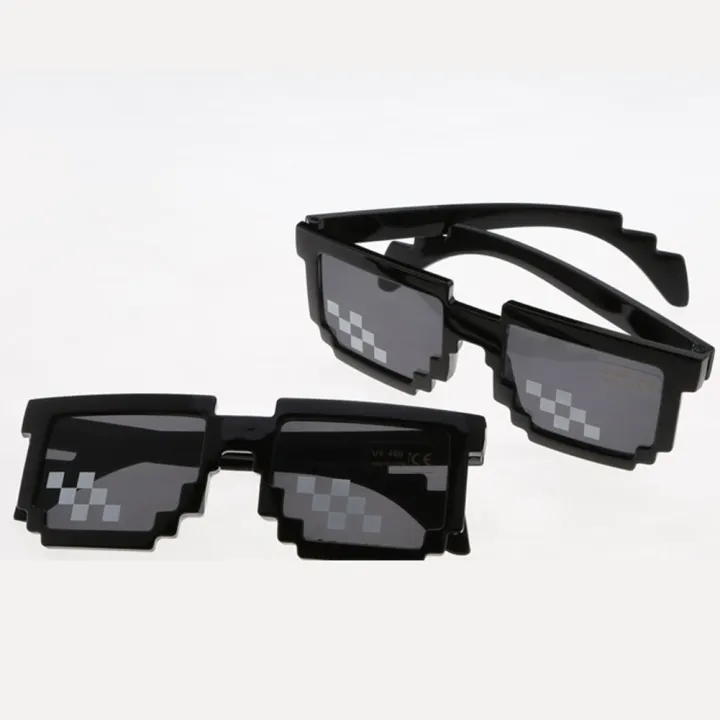 Hongmie Unisex Thug Life Glasses 8 Bit Pixel Deal With IT Sunglasses ...