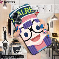 Jizetin เคส A58 OPPO 4G แหวนใส่นิ้วกันกระแทก,เคสตัวการ์ตูน KiKi Mario Sailor Moon Arale เคสโทรศัพท์ซิลิโคน TPU นิ่มสำหรับเคสโทรศัพท์