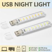 Mini Portable USB LED Book Light DC5V Ultra Bright Reading Book Lamp 3LEDs8LEDs Lights For PC Laptop Notebook