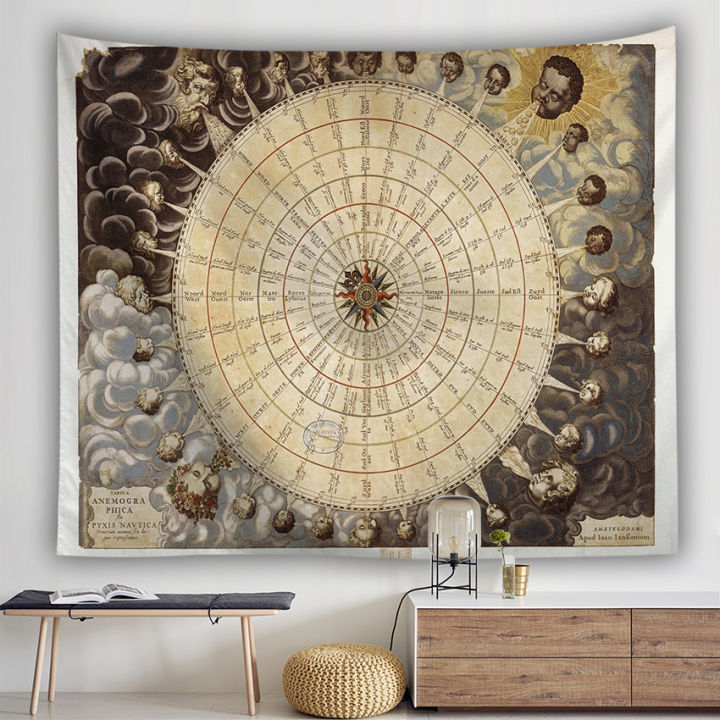 mandala-decorative-tapestry-wall-hanging-home-decor-curtain-spread-covers-cloth-blanket-art-tapestry-vintage-world-map-circles