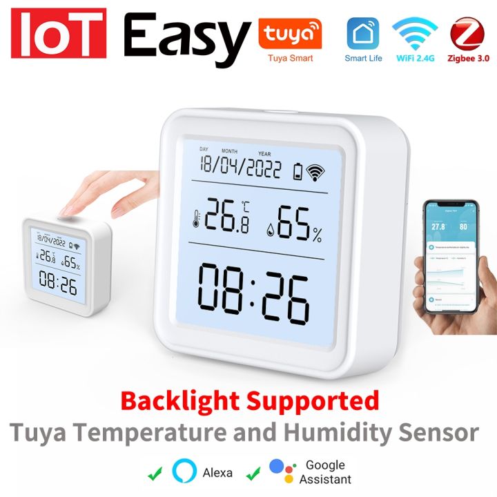 ZigBee Temperature Humidity Sensor Smart Home Remote Monitor Alexa