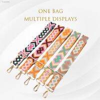 ﹊ Handbag Strap New Detachable Fashionable Jacquard Weave Colourful Shoulder Strap Wide Replacement Adjustable Crossbody Bag Belt