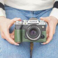 Shelv เคสสำหรับ Fuji X-T5 XT5,ฝาครอบกล้องหนังอุปกรณ์เสริมฐานปกหนังกระเป๋ากล้องกล้องเคสแบบมีที่จับ X-T5