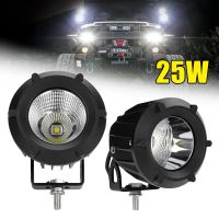 Okeen แท่งสปอตไลท์ทำงานออฟโร้ด25W ไฟตัดหมอกไฟติดหน้ารถสำหรับรถบรรทุก4X4 4wd Suv Atv 12V 2ชิ้น