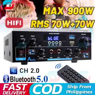 800W Bluetooth Mini Amplificateur HiFi Puissance Audio Basse AMP