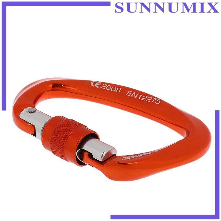 ขายดี-egxtrb-sunnimix-คลิปคาราบิเนอร์เกลียวล็อค25kn-2ชิ้นตะขอเปลสุนัขปีนต้นไม้หิน