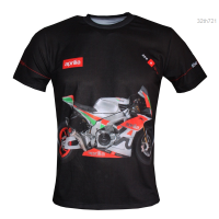 short New casual 2023 Summer sleeved T-shirt with Aprilia Rsv4 racing logo, suitable for men fashion versatile t-shirt