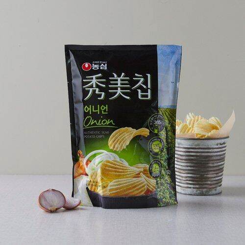 ขนมมันฝรั่งทอดกรอบ-sumi-chips-flavor-brand-nongshim-85-g-ขนมเกาหลี-เลย์เกาหลี