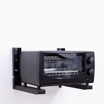 【CW】 2PCS Microwave Oven Adjustable Metal Shelf Bracket Heavy Support Wall Mounted oven Rack