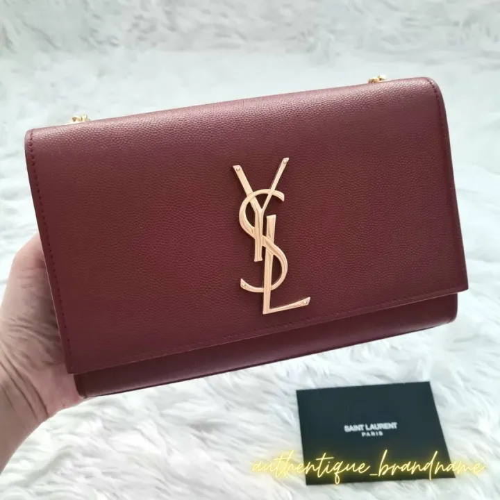 NEW YSL Small Kate Leather Shoulder Bag Lazada.co.th