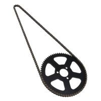 25H 136 Chain + 68T Sprocket 2 Stroke 47CC 49CC for Mini Small Sports Car Pocket Bike Off-Road Motorcycle Replacement Spare Parts Accessories