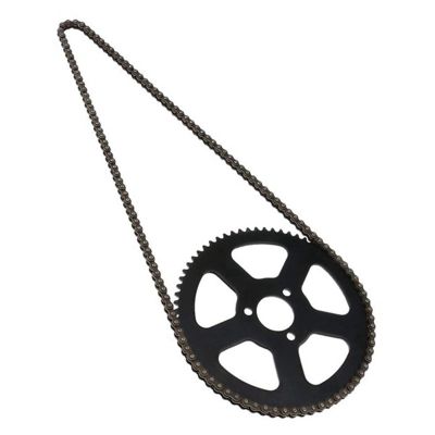 25H 136 Chain + 68T Sprocket 2 Stroke 47CC 49CC for Mini Small Sports Car Pocket Bike Off-Road Motorcycle Replacement Spare Parts