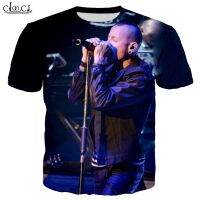 2023 In stock Hot Linkin Park Band Chester Charles Bennington Mens 3D Print Street Short Sleeve T-shirts，Contact the seller to personalize the name and logo