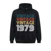 Men Harajuku Hoodies Vintage 40th Birthday Gift Noveltys Born In 1979 Jacket Clothing Cotton Fall Sportswear 4X 5X Size XS-4XL