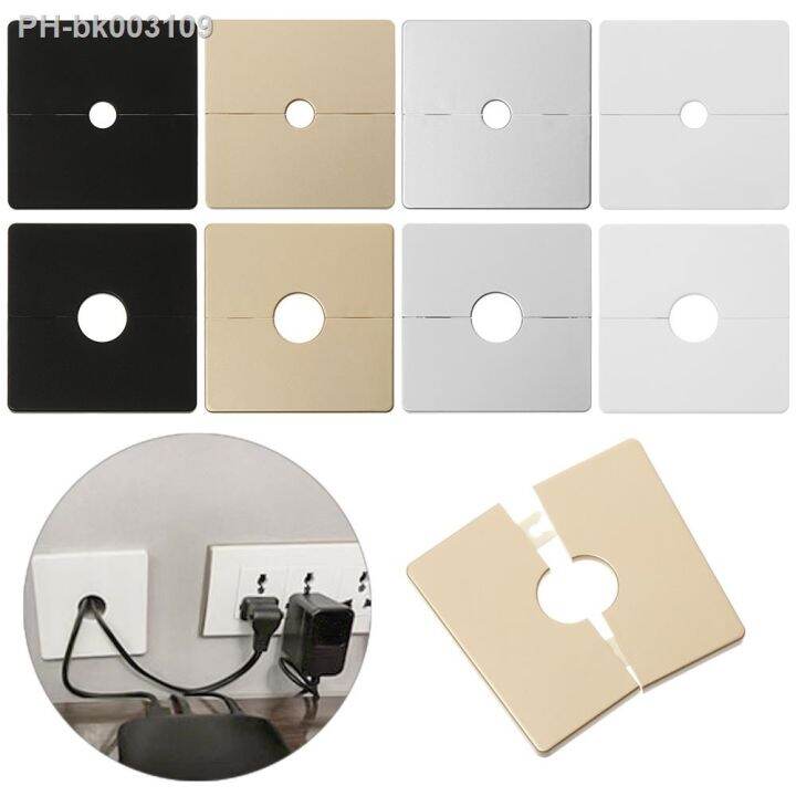 Wall Wire Hole Covers 86/90mm Type Junction Box Exterior Cable Grommet Plumbing Wall Cover Snap