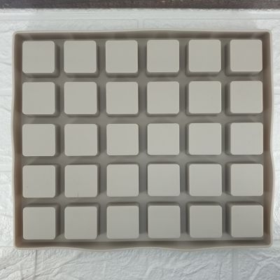 GL-แม่พิมพ์ ซิลิโคน ช่องสี่เหลี่ยมจัตุรัส 30 ช่อง (คละสี) Square silicone mold