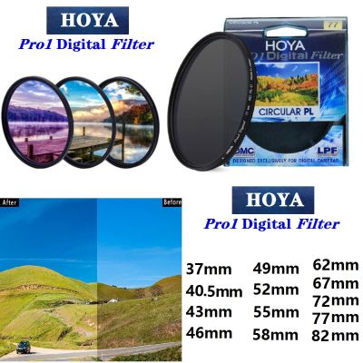 HOYA 37_40.5_43_46_49_52_55_58_62_67_72_77_82Mm เลนส์กรองแสงป้องกันโพลาไรซ์วงกลม CPL ดิจิตอลสำหรับฟิลเตอร์กล้อง SLR