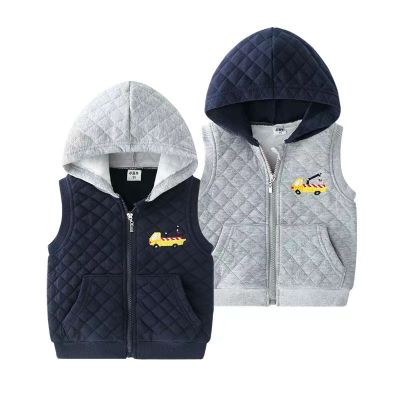 （Good baby store） Autumn Cardigan 2 8Y Boy Vests korean kids Waistcoat Children  39;s Vest Sleeveless Jacket Winter Clothes Colete Clothing Outerwear
