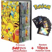 ∏ஐ New Pokemon Album Book 540/432 Pieces Anime Characters Game Card Favorites Pokemon Christmas Gift