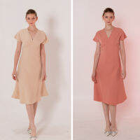 MIST OF RAIN - Primrose Bridesmaid Dress เดรสมีแขน คอวี