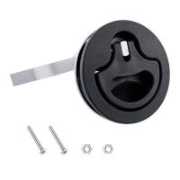 ✥⊙◐ Boat cam Latch Pull Black Marine Flush Lift Pull with Back Plate Flush Mount