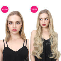 วิกผมสังเคราะห์ U Part Half Up Half Down And Head 34 Clip In Curly Black Blonde Dark Brown Hair Extensions 30 Inch Glueleshot