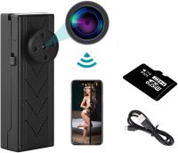 ZZOOI Mini Button Spy Camera - Wireless Nanny Cam - HD 1080P Hidden Camera - Tiny Camera - with Motion Detection - Remote App Control - Small Security HD Camera (with 32GB High-Speed Memory Card)