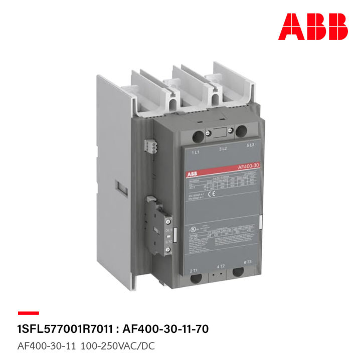 abb-af400-30-11-100-250vac-dc-contactor-รหัส-af400-30-11-70-1sfl577001r7011-เอบีบี