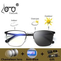 {Paopao glasses} Anti Blue Ray Light Blocking UV400แว่นตาคอมพิวเตอร์ Gamer PPaopao glassesochromic แว่นตากันแดดสำหรับผู้ชายผู้หญิง Chameleon เลนส์กรอบแว่นตา