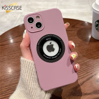 KISSCASE Magsafe เคสโทรศัพท์ผิวด้านซิลิโคนของเหลวของแท้สำหรับ iPhone 14 13 12 Pro Max 14 Plus โลโก้รูชาร์จไร้สายปกป้องเลนส์ฝาครอบหลังแบบรวมทุกชิ้นกันกระแทกสำหรับ Iphone 14 13 12