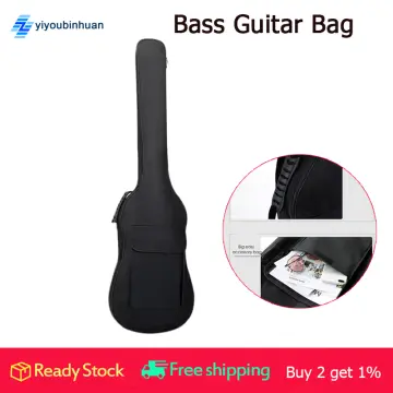 Black Waterproof Double Straps Bass Backpack Gig Bag Case for