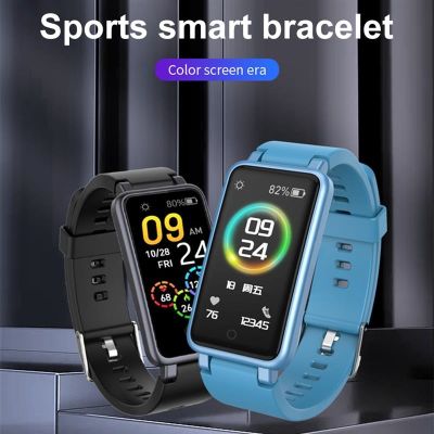 ♣ↂ♣ Smart Watch Band Color Touch Screen Sports Smart Bracelet Pressure Heart Rate Monitor Wristband Waterproof Fitness Tracker