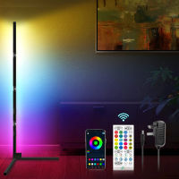 RGB Corner Light LED Floor lamp Bedroom Bedside Decoration Floor Light Living Rom Art Decor Indoor Standing Stand Lighting