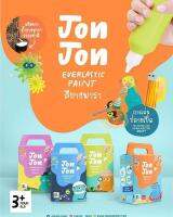 Jonjon Everlastic Paint Everlasting Creativity Beyond Play - สีจากน้ำยางพาราปลอดสารพิษ สีทำสติ๊กเกอร์ได้ เพ้นท์ผ้าได้ วาดตรงไหนก็ได้ไม่ง้อกระดาษ