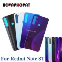 Novaphopat ดั้งเดิมเหมาะสำหรับ Xiaomi Redmi Note 8T กระจกฝาหลังประตูแบตเตอรี่แผงกล้องหลังของตัวเรือน