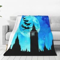 Ready Stock Magical Watercolor Night - Peter Pan Blanket Bedspread On The Bed Beach Bedspreads For Double Bed Queen Bed