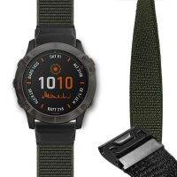 เจลนิ่มห่วงไนลอนน้ำหนักเบาสายนาฬิกาขนาด26มม. 22มม. เหมาะสำหรับ Garmin Fenix 5ชิ้น