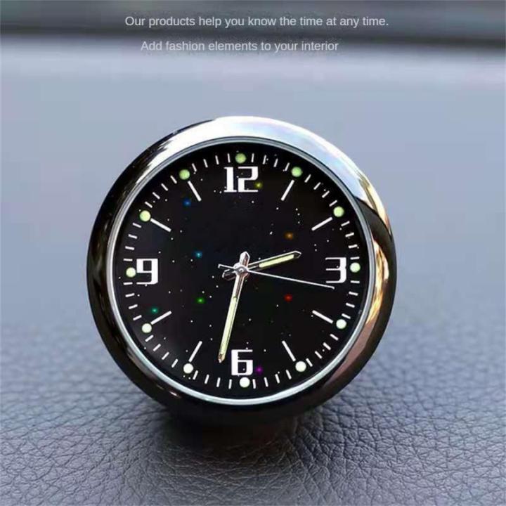 3510ชิ้นสากลออโต้คาร์นาฬิกาสีดำแดชบอร์ดนาฬิกาในรถมัลติฟังก์ชั่รถดูทนทานเครื่องประดับรถปฏิบัติ