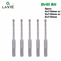 LAVIE 5Pcs 4Mm 5Mm 6Mm Electric Hammer SDS Plus Drill Bits ชุด110Mm Concrete Wall Brick Block Masonry Hole Saw เจาะ016