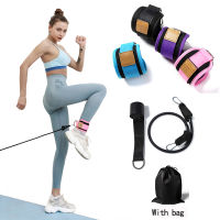 4Pcs Resistance Bands Ankle Straps Double D-ring Adjustable Ankle Guard Strap Fitness Gym Equipment Leg Training Elastic Bands