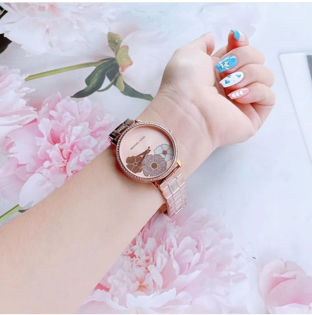 The Luxury Loft by Vogue Hut on Instagram Michael KORS Flower Dial Watch  Choose From Gold Or Rose Gold Sale  1999 Orig  2895